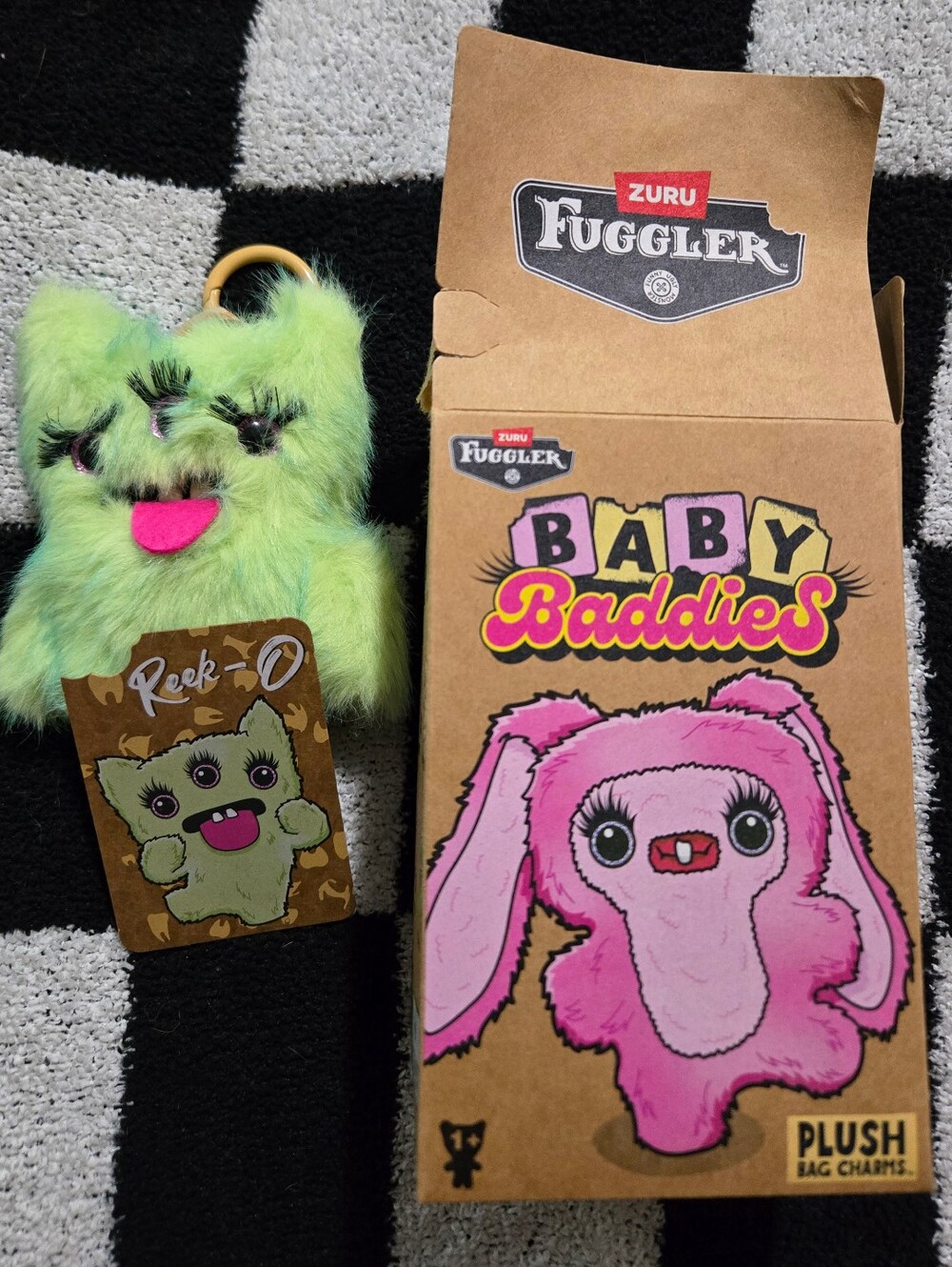 Fuggler Baby Baddies Keyrings Series 1 Collectible 5" Plush Toy Reek-o
